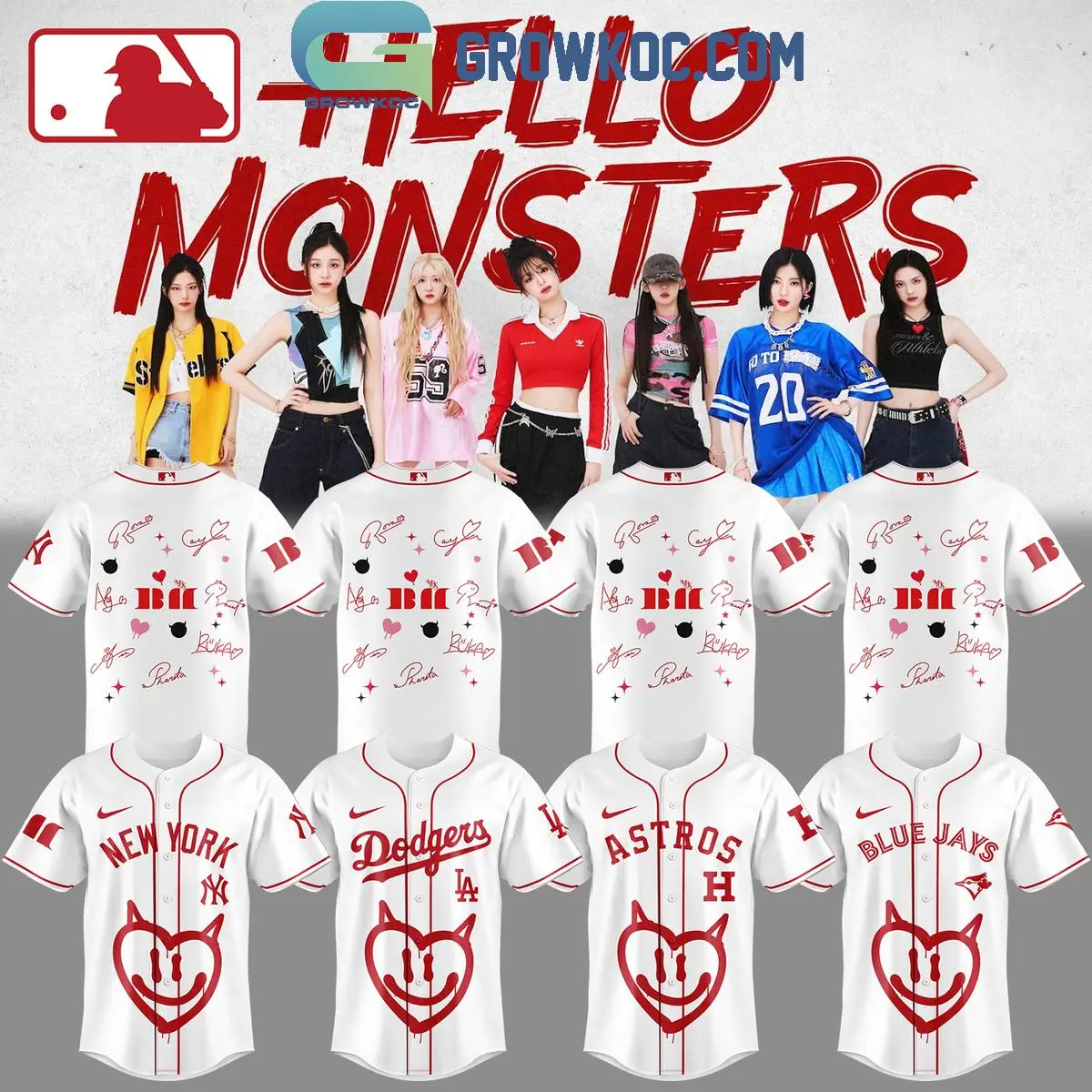 All Team MLB x Babymonster Tour 2025 Jersey