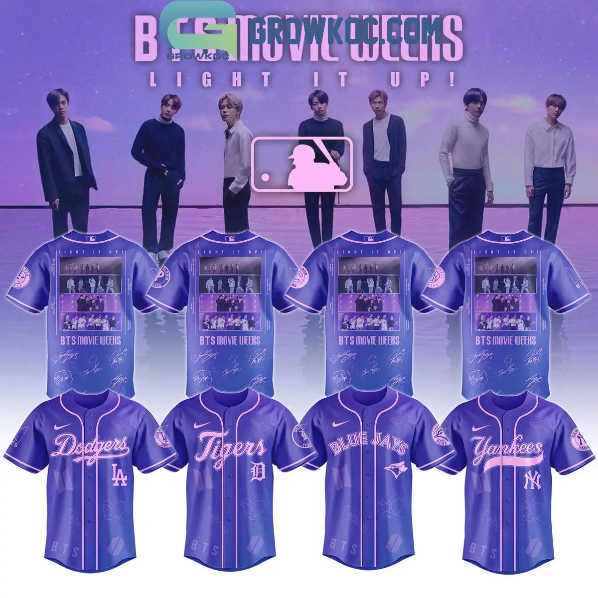 All Team MLB x BTS Movie Week Light It Up Jersey