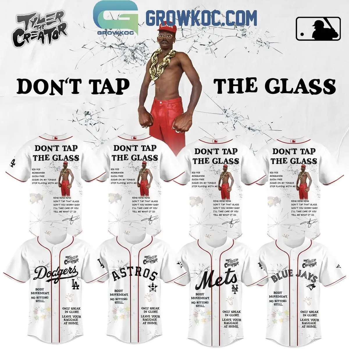 All Team MLB x Tyler The Creator Don't Tap The Glass 2025 Jersey All Team MLB x Tyler The Creator Don't Tap The Glass 2025 Jersey - Image 1