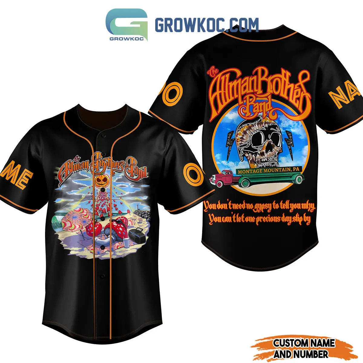Allman Brothers Band You Don't Need No Gypsy To Tell You Why Personalized Baseball Jersey