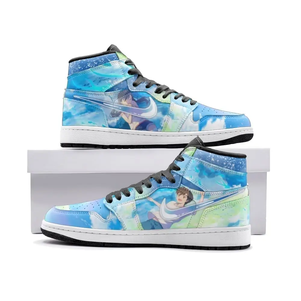 Amano Hina And Morishima Hodaka Air Jordan 1 High Top Shoes
