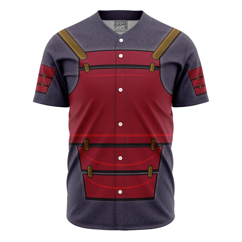 Anime-Inspired Samurai Baseball Jersey - Unique Cosplay Apparel For Fans