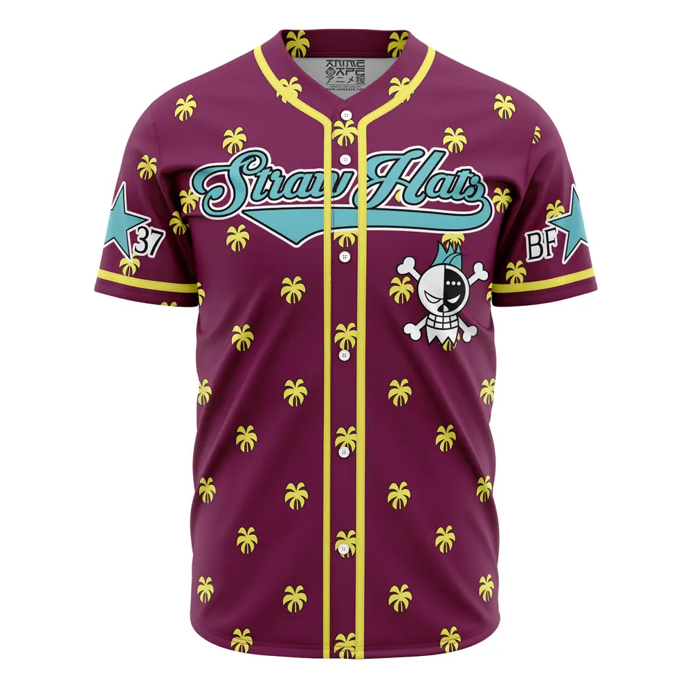 Anime-Inspired 'Straw Hats' Baseball Jersey - Vibrant Design, Perfect Gift For Fans!