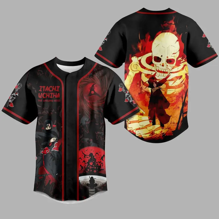 Anime Samurai Baseball Jersey – Unique Graphic Tee For Fans, Unisex Design Anime Samurai Baseball Jersey – Unique Graphic Tee For Fans, Unisex Design - Image 1