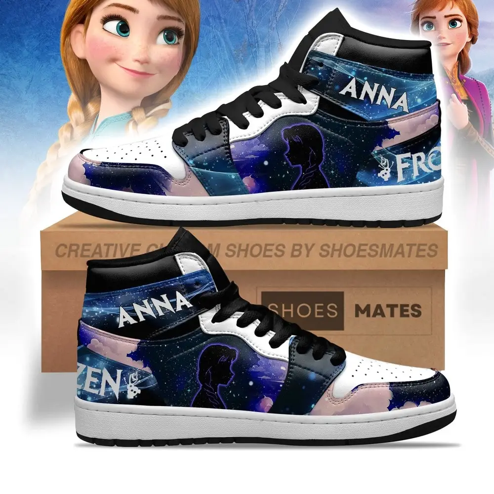 Anna Frozen AJ1 High Top Shoes