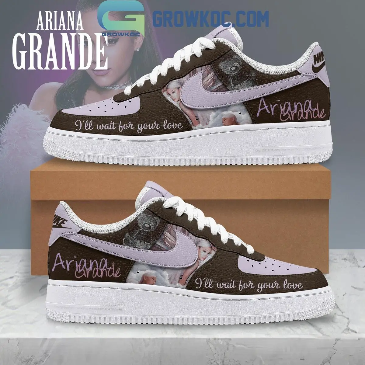 Ariana Grande I'll Wait For Your Love Air Force 1 Shoes