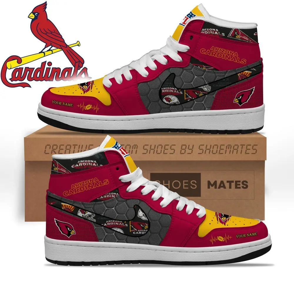 Arizona Cardinals AJ1 High Top Shoes