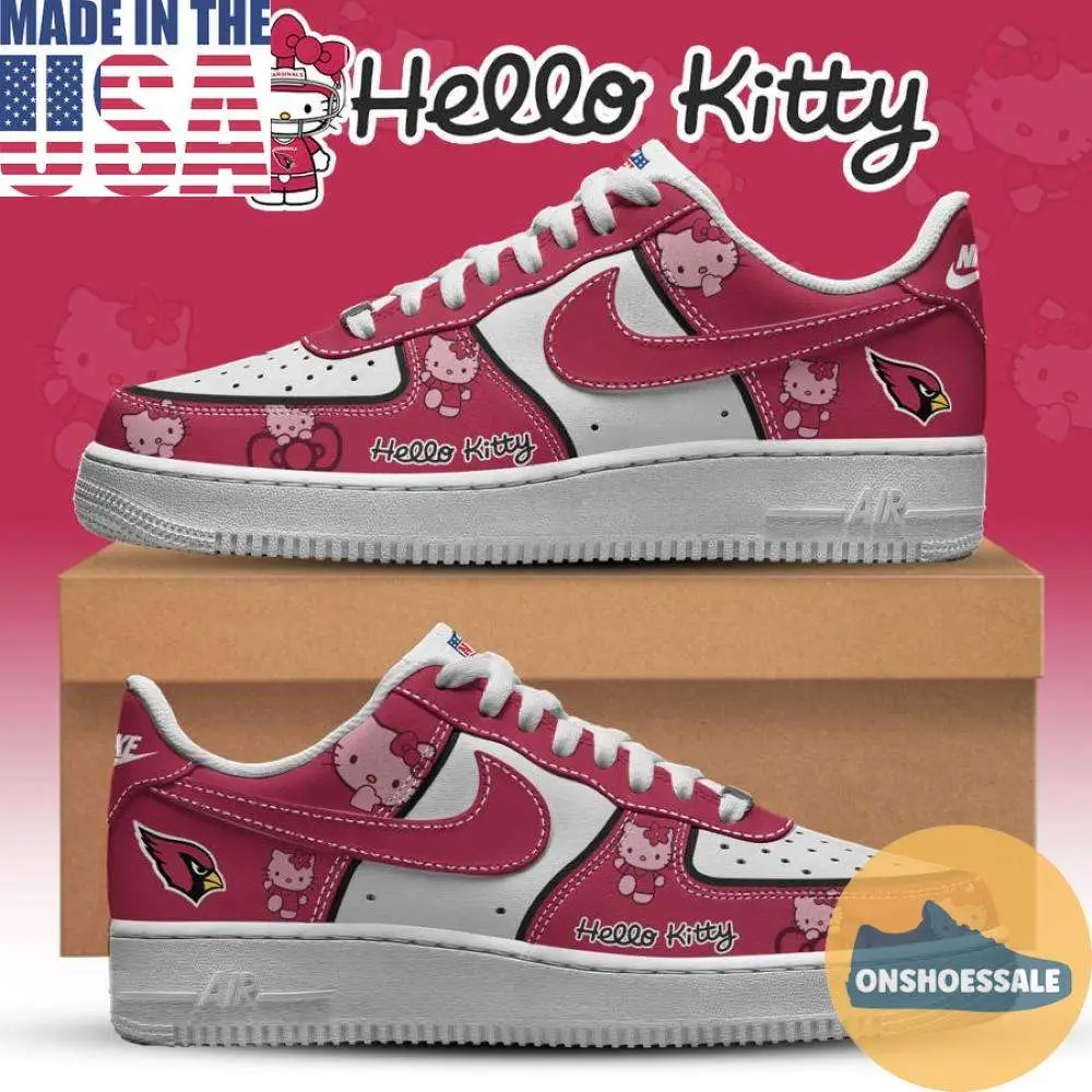 Arizona Cardinals Hello Kitty Air Force, Gift For Fans - Best Gift Shoes