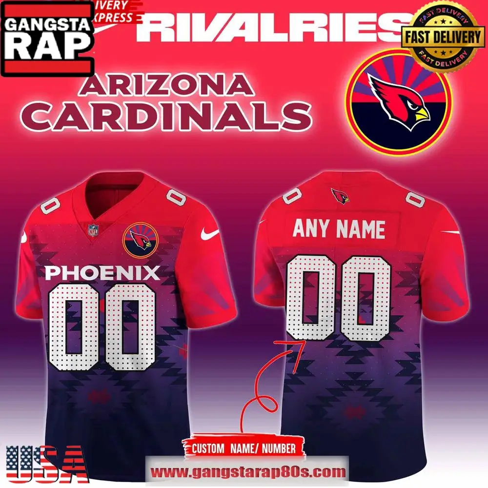 Arizona Cardinals Rivalries 2025 NFL Custom Football Jersey