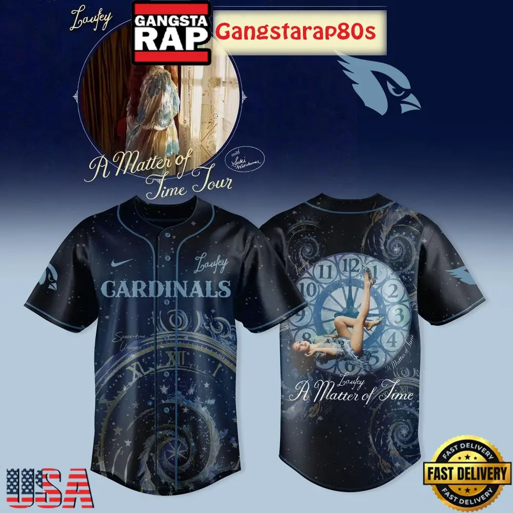 Arizona Cardinals x Laufey A Matther Of Time Tour 2025 Baseball Jersey Shirt