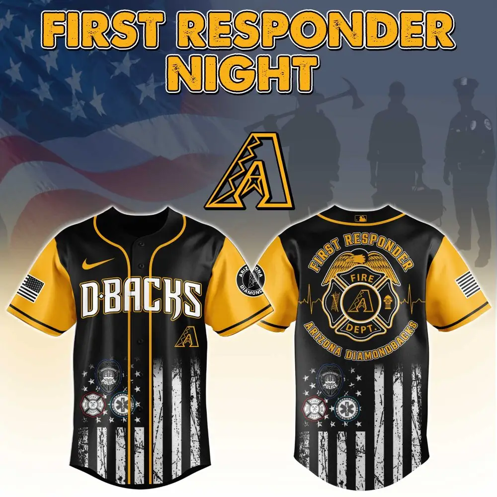 Arizona D-Backs First Responder Night Jersey - Limited Edition Tribute Gear