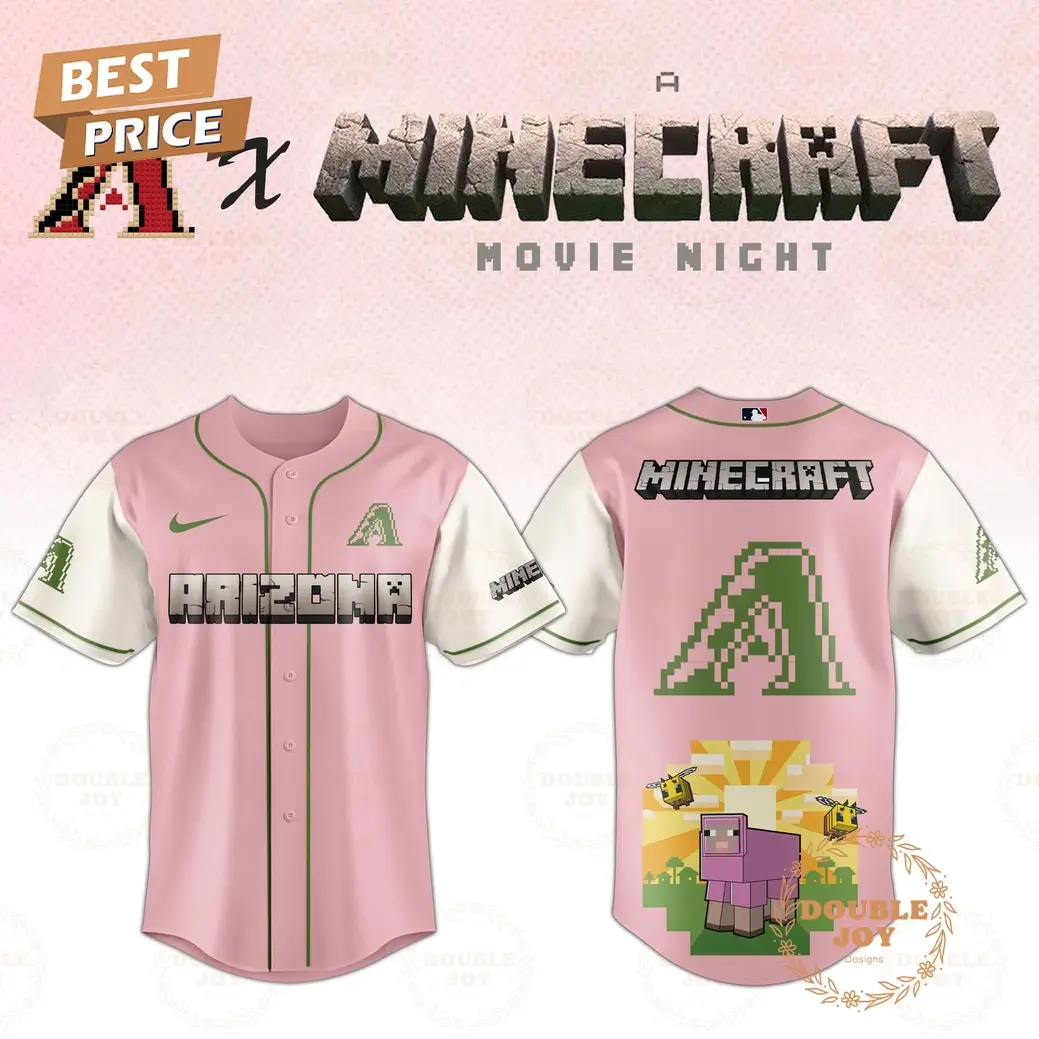 Arizona Diamondbacks 2025 A Minecraft Movie Night Special Edition Baseball Jersey