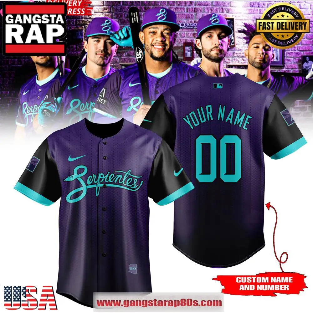 Arizona Diamondbacks 2025 City Connect Limited Custom Baseball Jersey Shirt