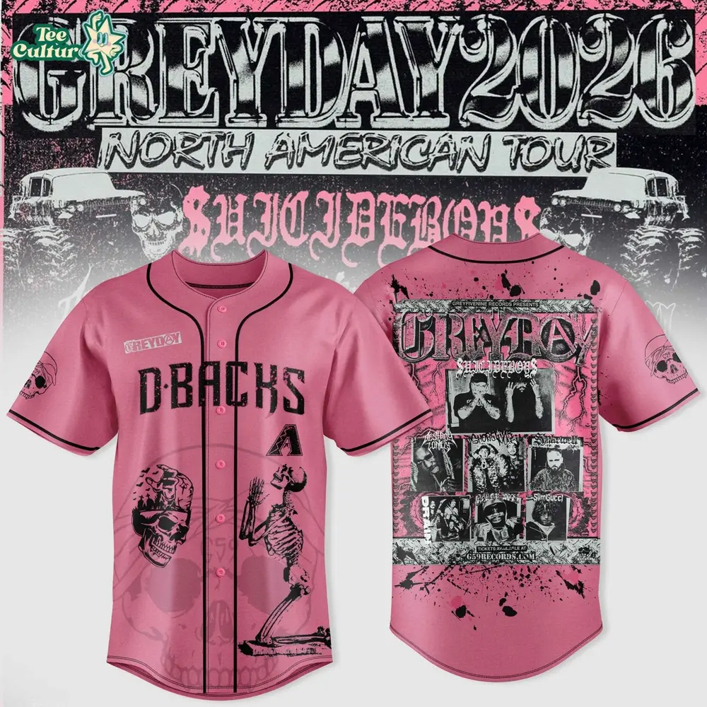 Arizona Diamondbacks Greyday 2026 North American Tour Limited Edition Jersey Arizona Diamondbacks Greyday 2026 North American Tour Limited Edition Jersey - Image 1