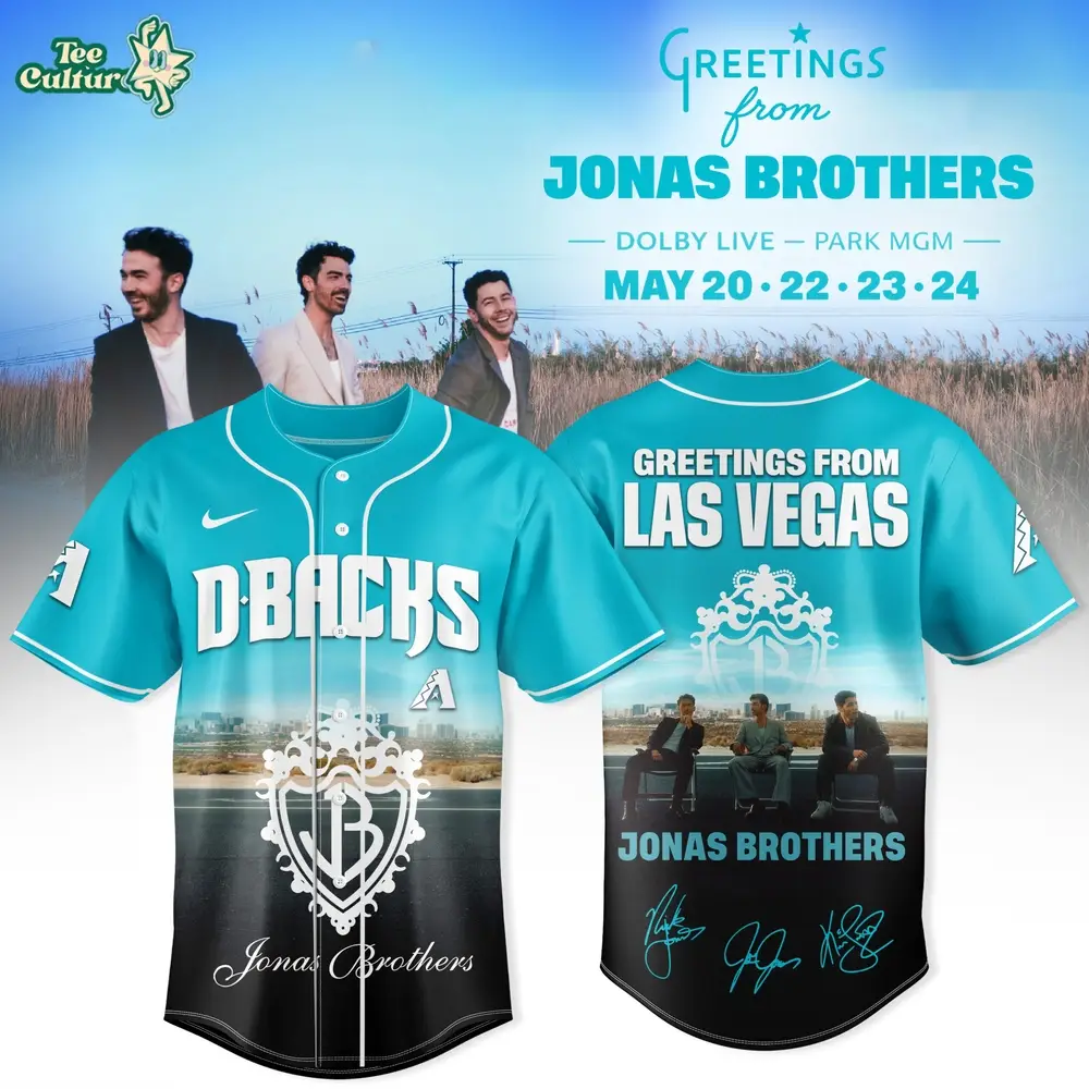 Arizona Diamondbacks MLB x Jonas Brothers Greetings From Las Vegas 2026 Limited Edition Jersey