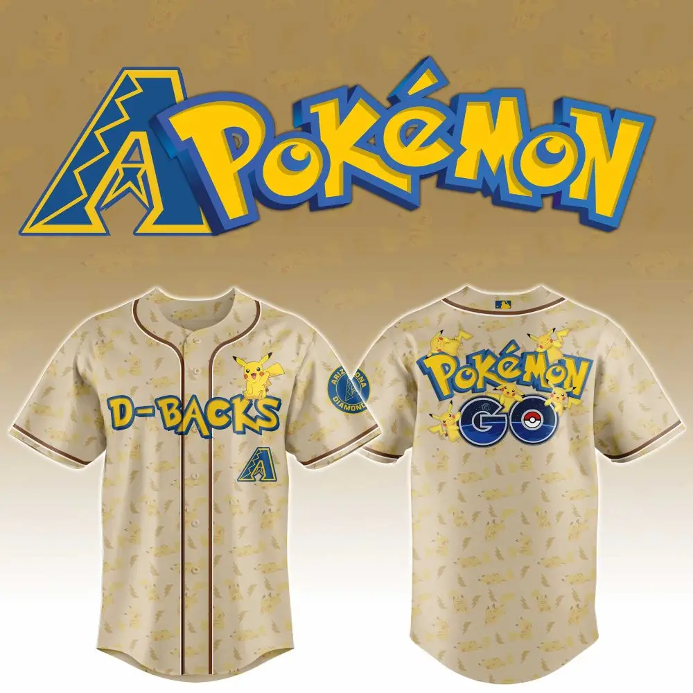 Arizona Diamondbacks Mlb X Pokemon Go Baseball Jersey