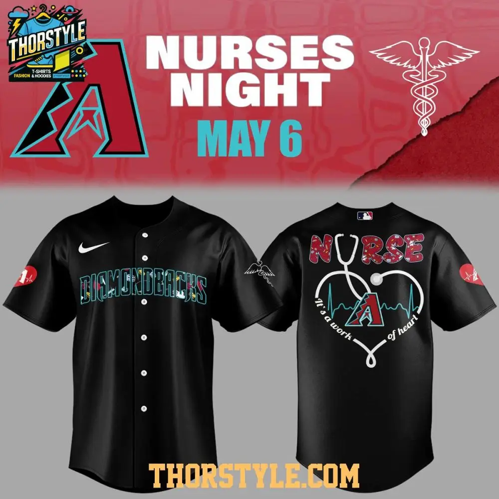 Arizona Diamondbacks Nurses Appreciation 2025 Work Of Heart Baseball Jersey
