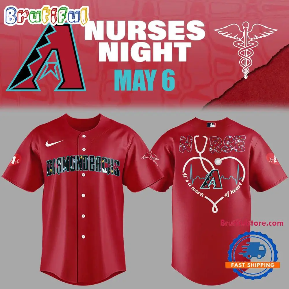 Arizona Diamondbacks NURSES NIGHT Red Jersey Shirt