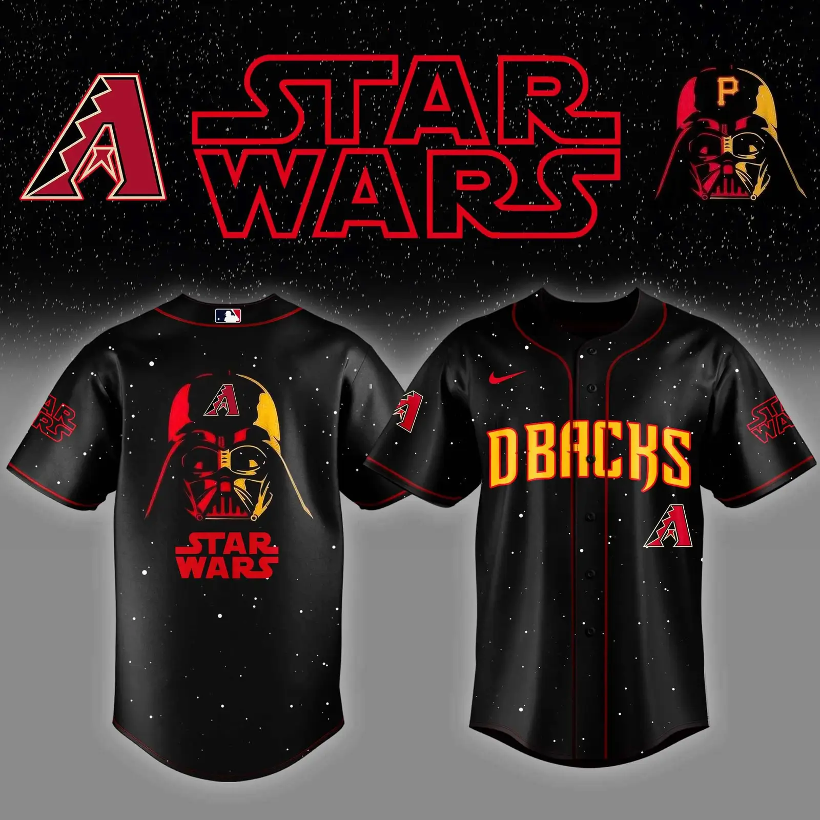 Arizona Diamondbacks x Star Wars Baby Yoda Game Night Baseball Jersey Gifts For Hockey Fan - Tazila