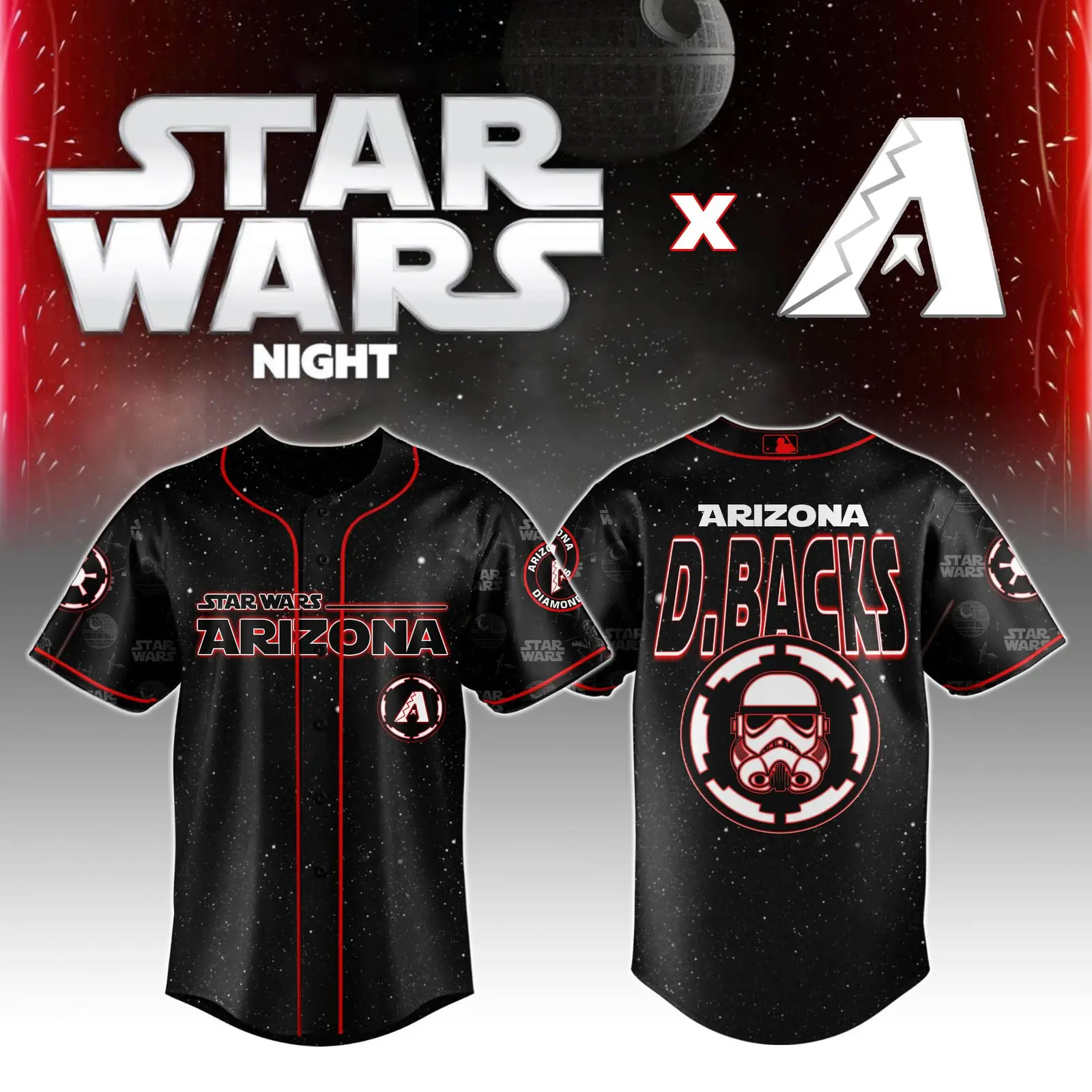 Arizona Diamondbacks x Star Wars Night Jersey 2025 Cool Baseball Gifts - Tazila