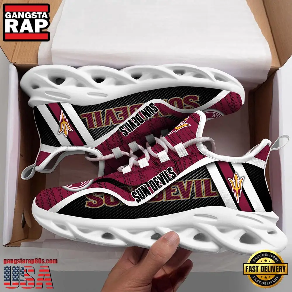 Arizona State Sun Devils NCAA Clunky New Design Max Soul Shoes, Running Sneakers