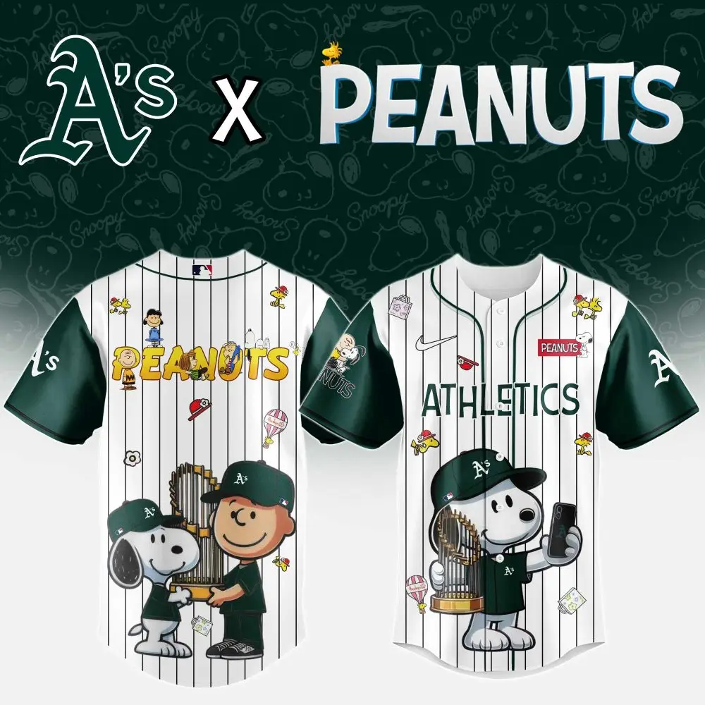 A'S X Peanuts Limited Edition Jersey - Celebrate In Style With Snoopy & Friends!