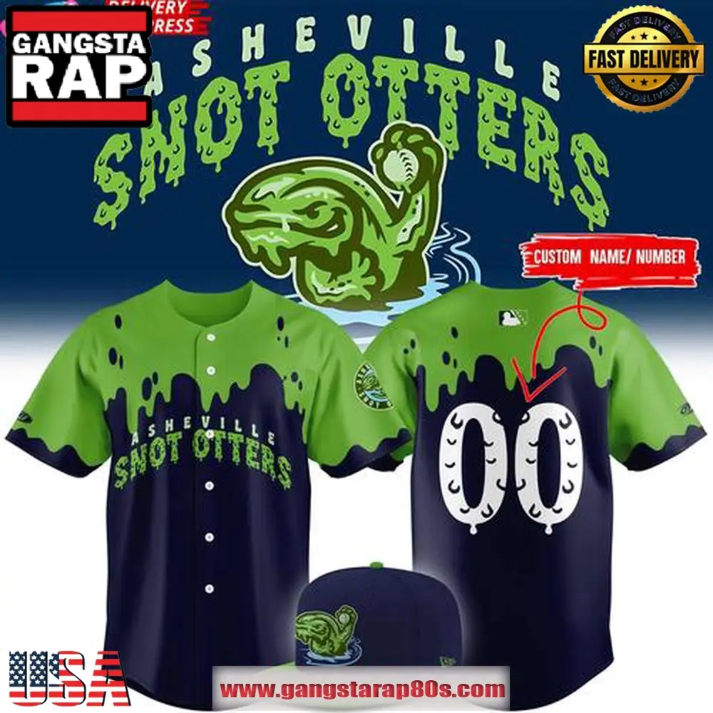 Asheville Tourists Snot Otters 2025 Custom Baseball Jersey Shirt
