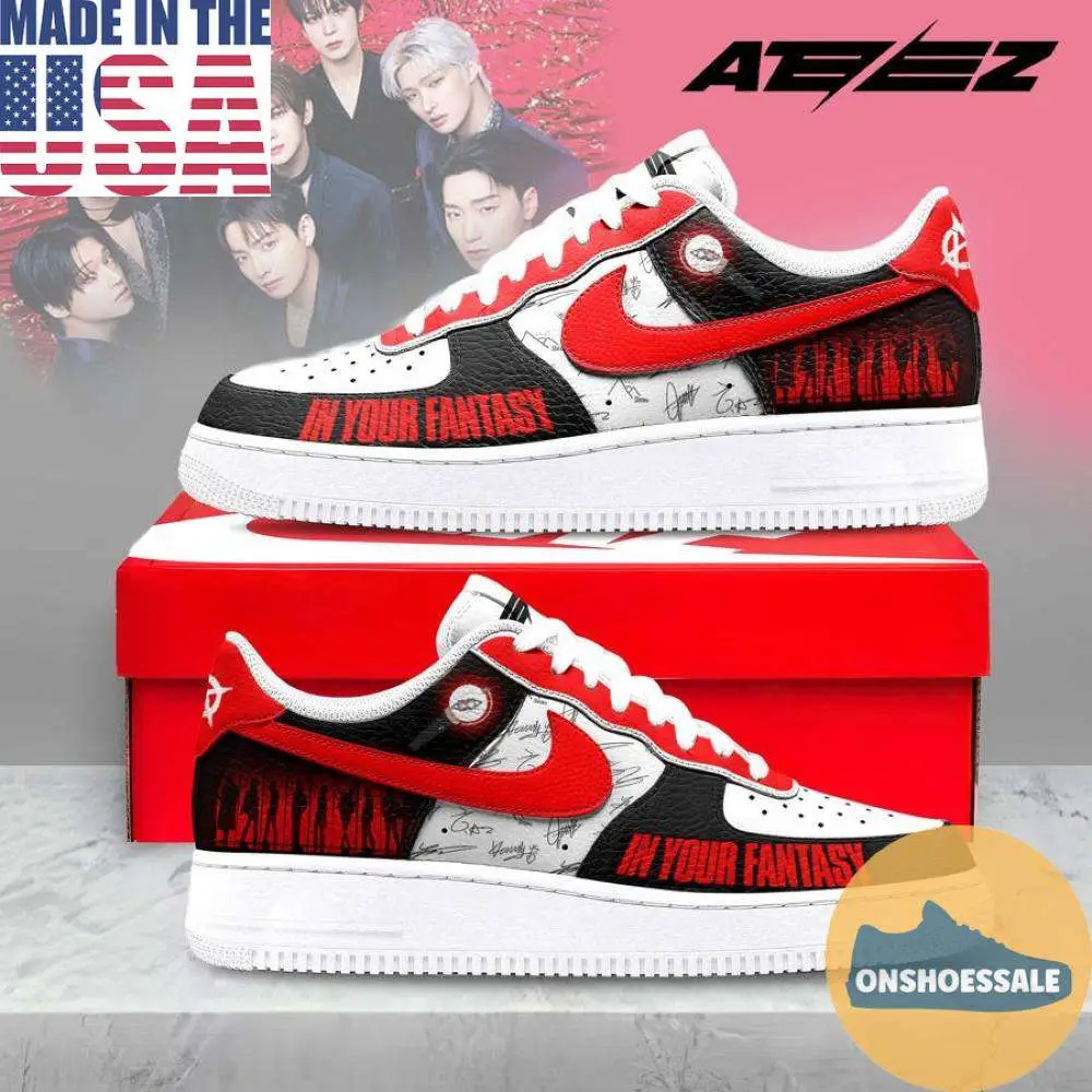 ATEEZ In Your Fantasy Air Force Shoes, Gift For Fans - Best Gift Shoes ATEEZ In Your Fantasy Air Force Shoes, Gift For Fans - Best Gift Shoes - Image 1