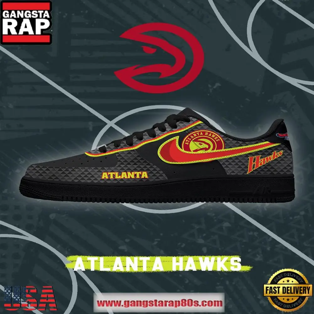 Atlanta Basketball NBA New Version Nike Air Force 1 Shoes Running Sneakers Atlanta Basketball NBA New Version Nike Air Force 1 Shoes Running Sneakers - Image 1