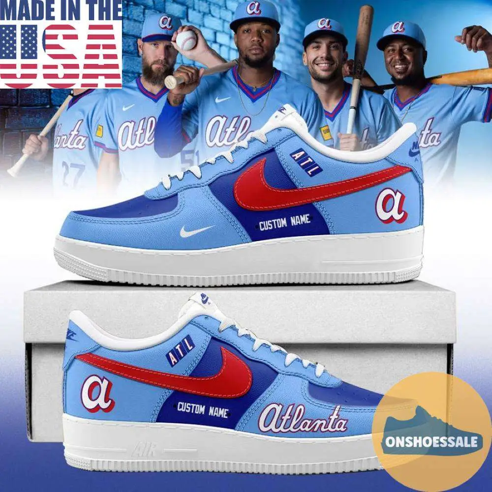 Atlanta Braves 2026 City Connect Air Force Shoes, Gift For Fans - Best Gift Shoes