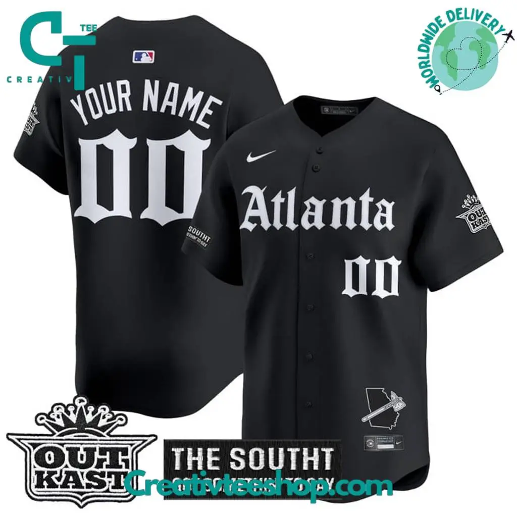 Atlanta Braves Gothic South X Outkast Edition Special Baseball Jersey
