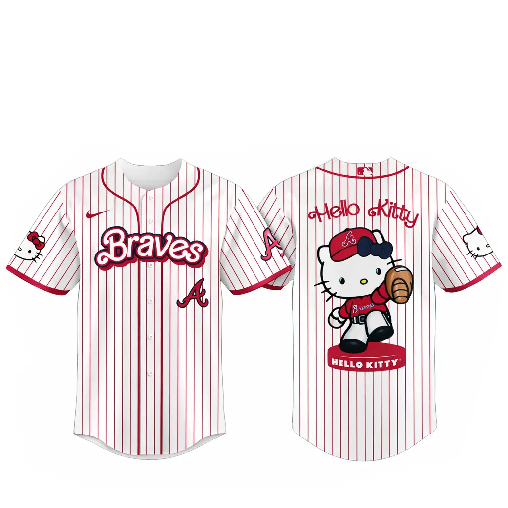 Atlanta Braves Major League Baseball 2026 Hello Kitty Baseball Jersey - Tazila