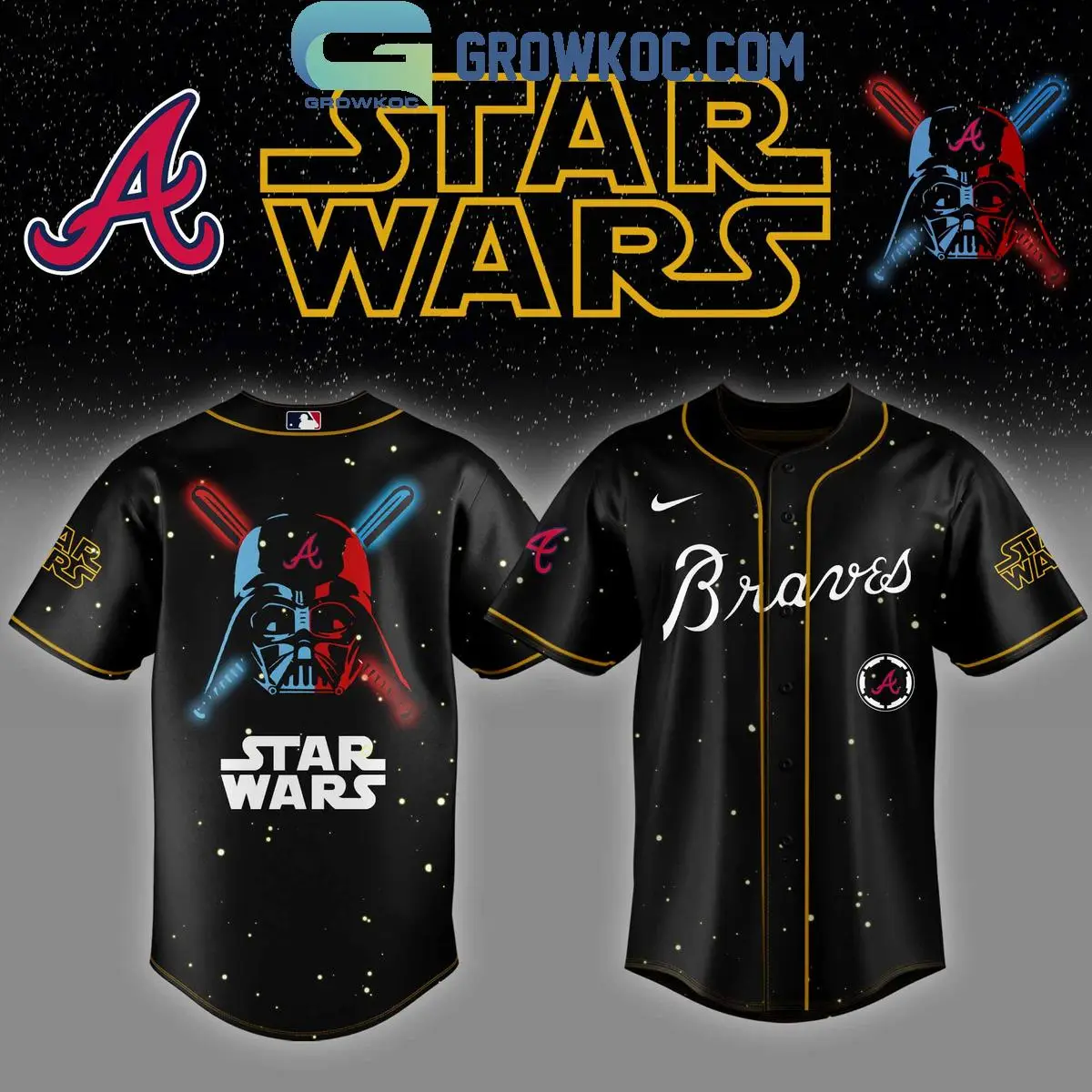 Atlanta Braves MLB x Star Wars 2025 Baseball Jersey