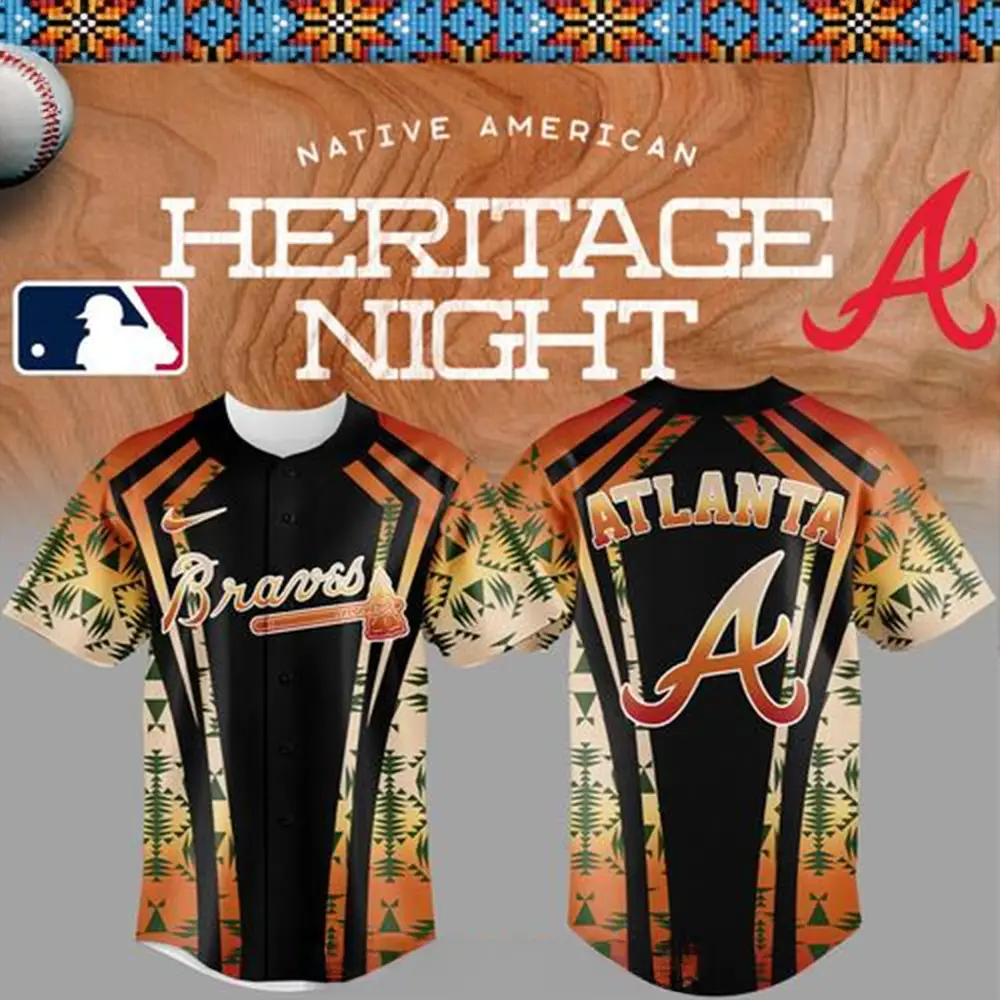 Atlanta Braves Native American Heritage Night 2025 Baseball Jersey Atlanta Braves Merch - Tazila