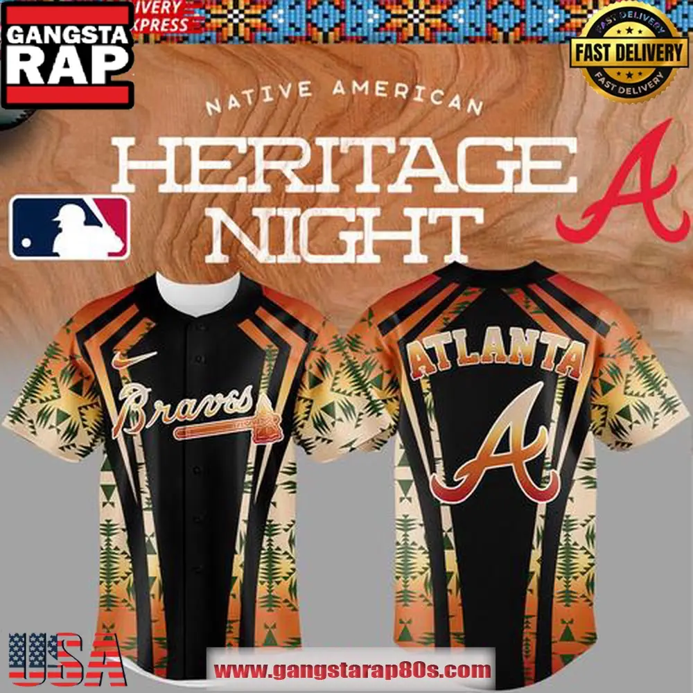 Atlanta Braves Native American Heritage Night 2025 Baseball Jersey Shirt