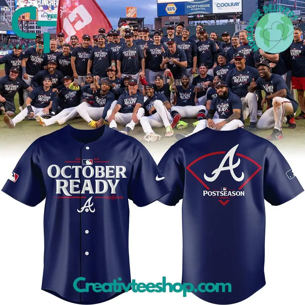 Atlanta Braves October Ready 2024 Postseason Baseball Jersey