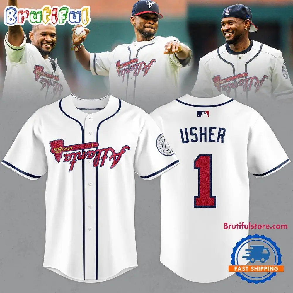 Atlanta Braves Usher 2025 MLB All-Star Game Baseball Jersey