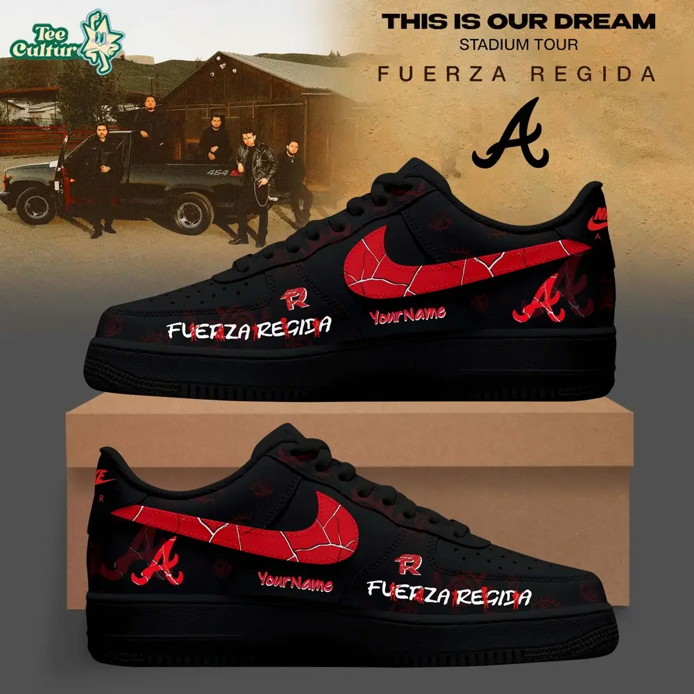 Atlanta Braves x Fuerza Regida – This Is Our Dream Stadium Tour 2026 AF1 Sneaker Atlanta Braves x Fuerza Regida – This Is Our Dream Stadium Tour 2026 AF1 Sneaker - Image 1