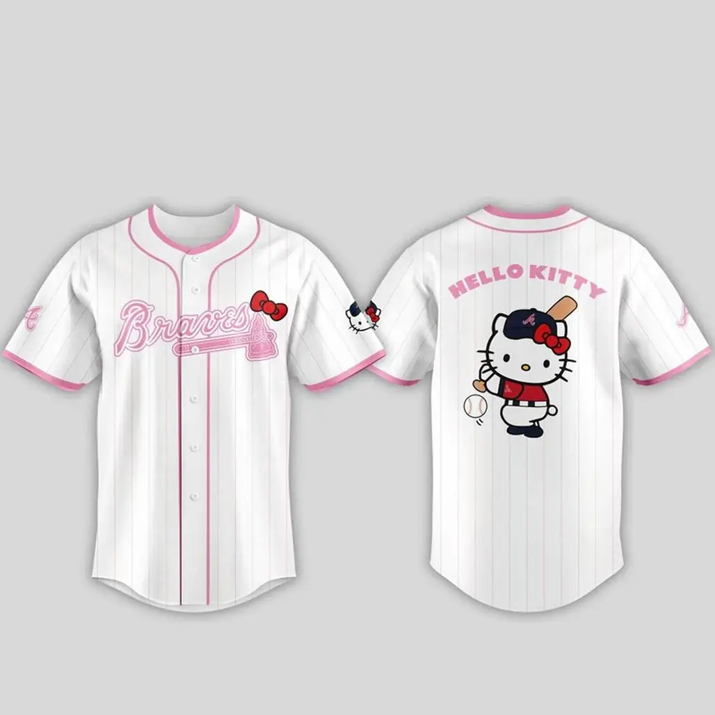 Atlanta Braves x Hello Kitty Day 2026 Baseball Jersey - Tazila