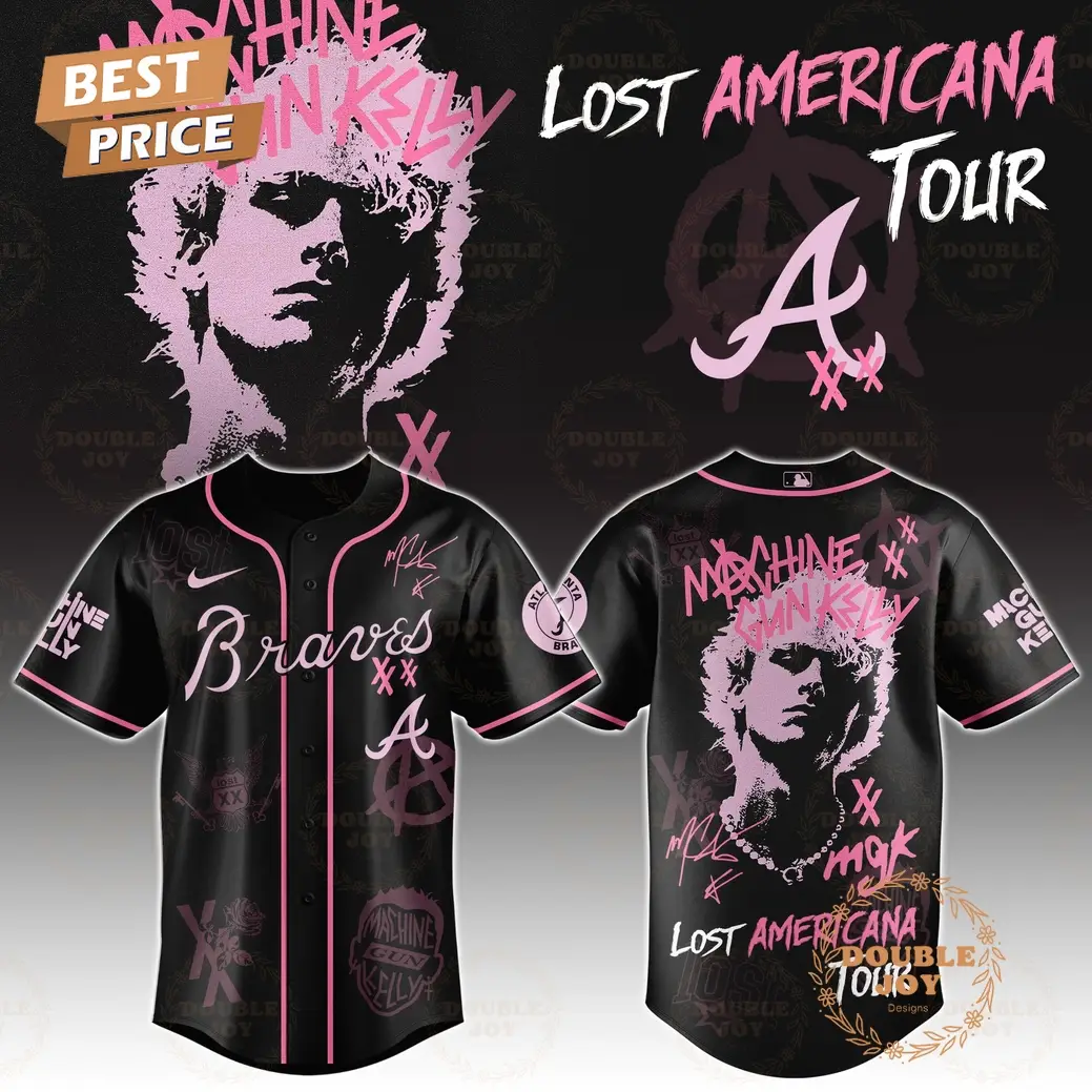 Atlanta Braves x MGK Tour 2025 The Lost Americana Baseball Jersey