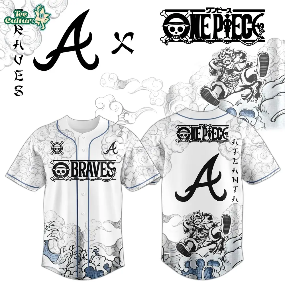 Atlanta Braves x One Piece Jersey 2026 Luffy Gear 5