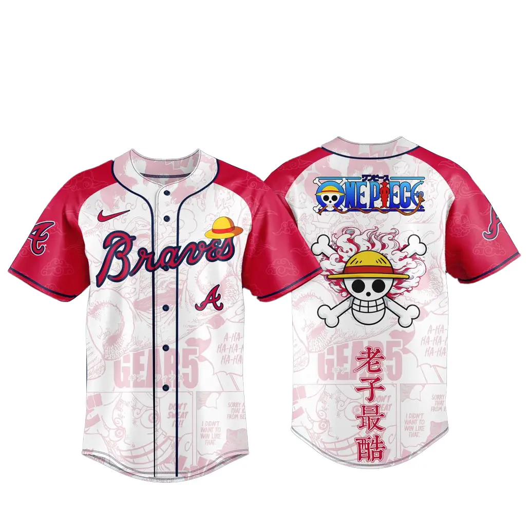 Atlanta Braves x One Piece Night 2026 Game Baseball Jersey - Tazila