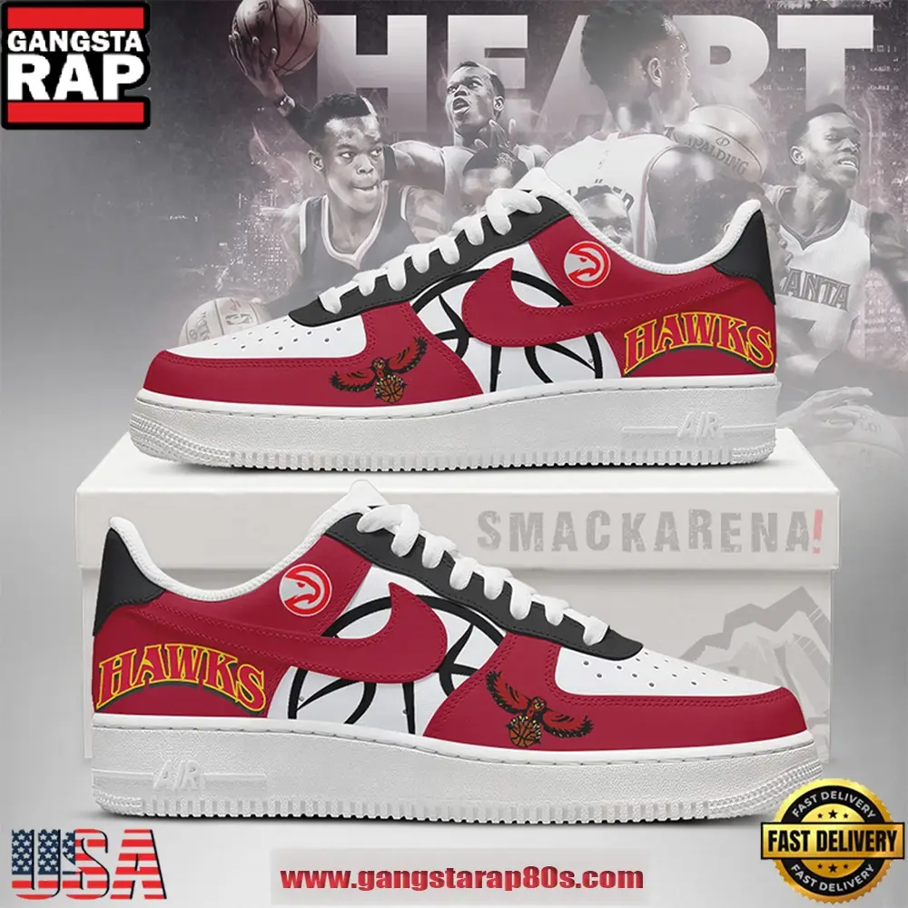 Atlanta Hawks NBA New 2026 Version Air Force 1 Sneakers Shoes Atlanta Hawks NBA New 2026 Version Air Force 1 Sneakers Shoes - Image 1