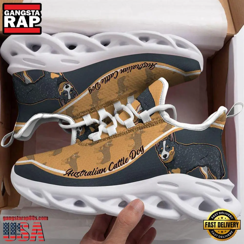 Australian Cattle Dog Dogs Lover Max Soul Shoes, Running Sneakers
