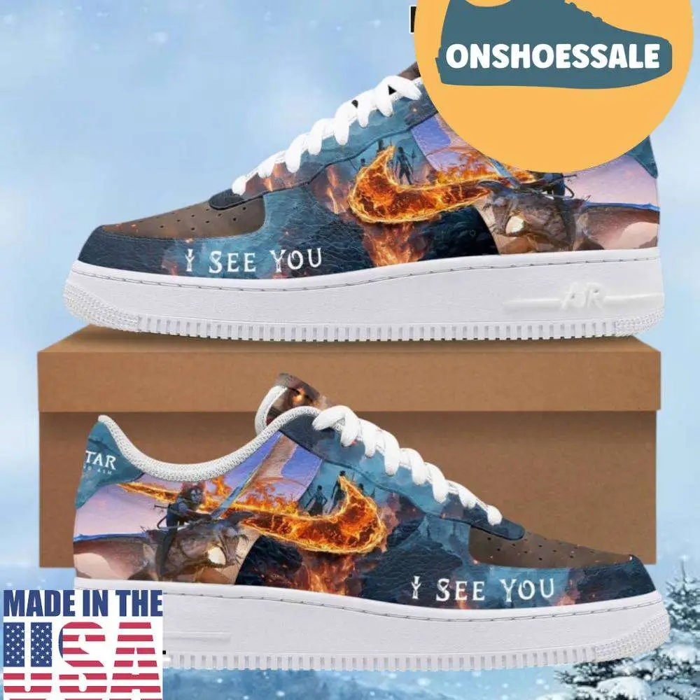 Avatar Fire and Ash I See You Air Force 1 Shoes, Gift For Fans - Best Gift Shoes Avatar Fire and Ash I See You Air Force 1 Shoes, Gift For Fans - Best Gift Shoes - Image 1