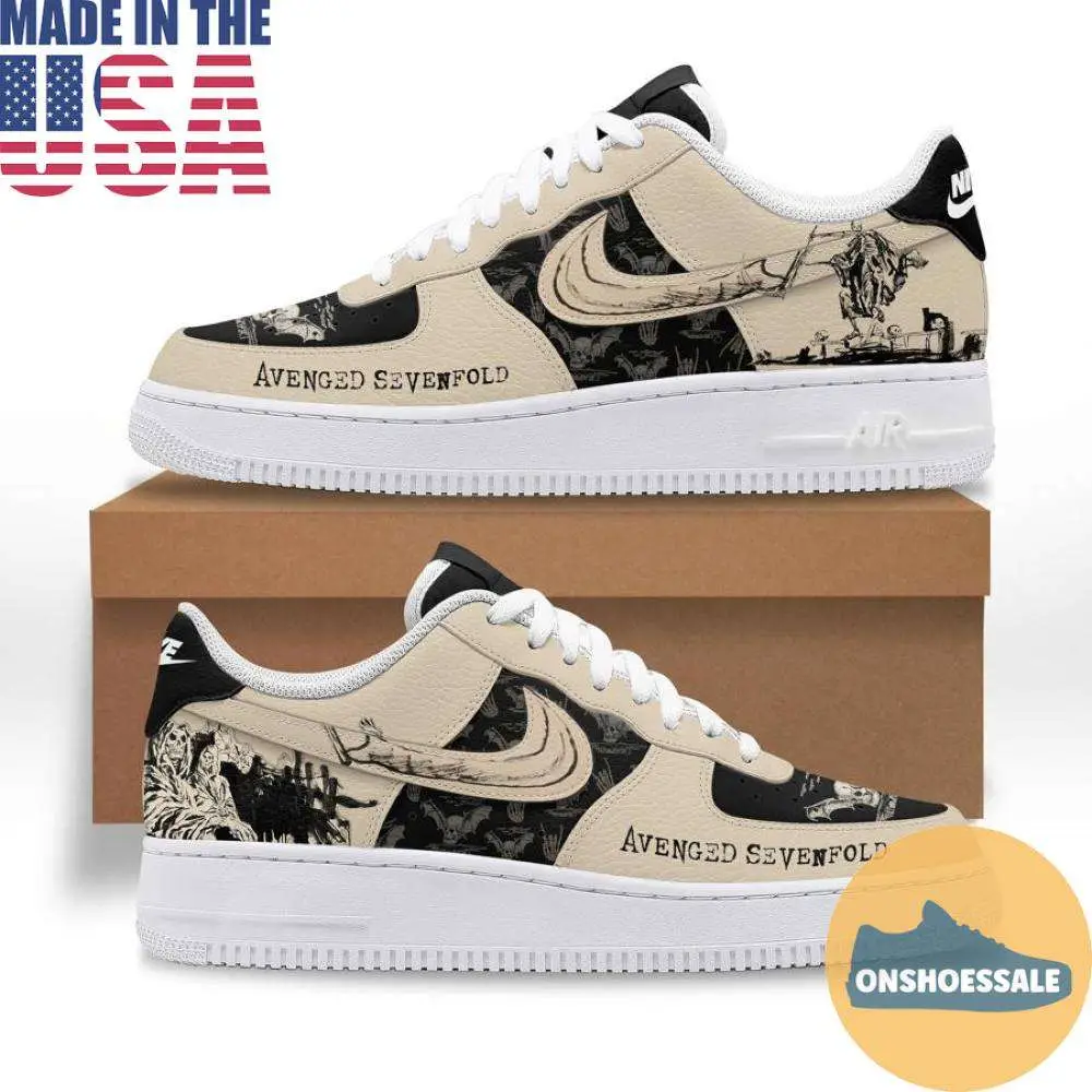 Avenged Sevenfold Air Force Shoes, Gift For Fans - Best Gift Shoes Avenged Sevenfold Air Force Shoes, Gift For Fans - Best Gift Shoes - Image 1