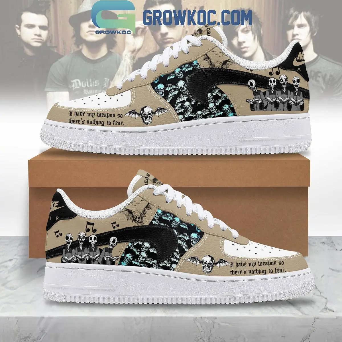 Avenged Sevenfold I Have My Weapon So There's Nothing To Fear Air Force 1 Shoes