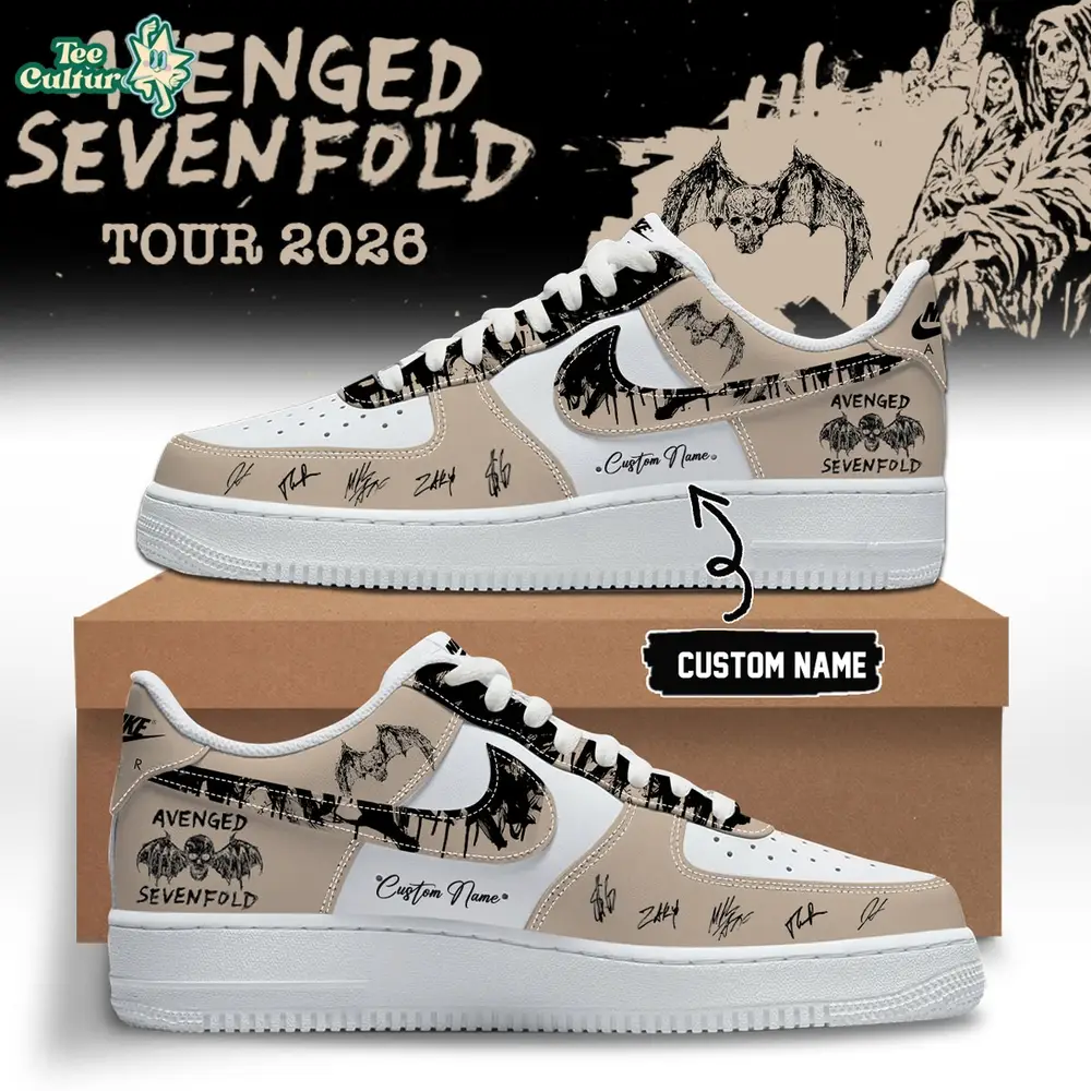 Avenged sevenfold WORLD TOUR 2026 Limited Edition Signature - AF1 Shoes