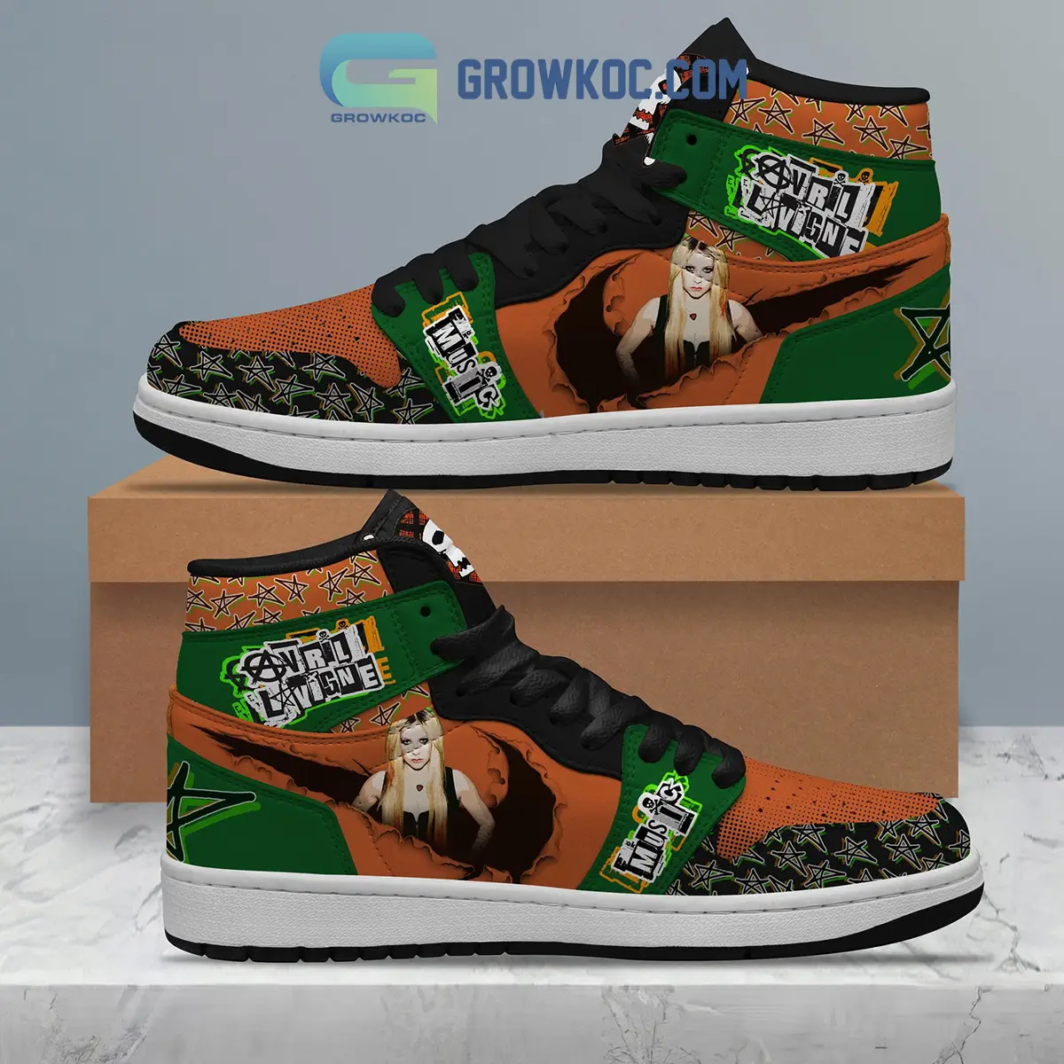 Avril Lavigne The Greatest Hits Tour Music Pair Jordan 1 Shoes