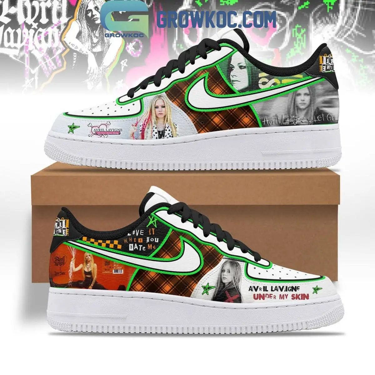 Avril Lavinge Love It When You Hate Me Air Force 1 Shoes